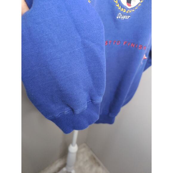 Warner Bros clothing Co vintage 90s Looney Tunes sailing sweatshirt pullover - Picture 7 of 8